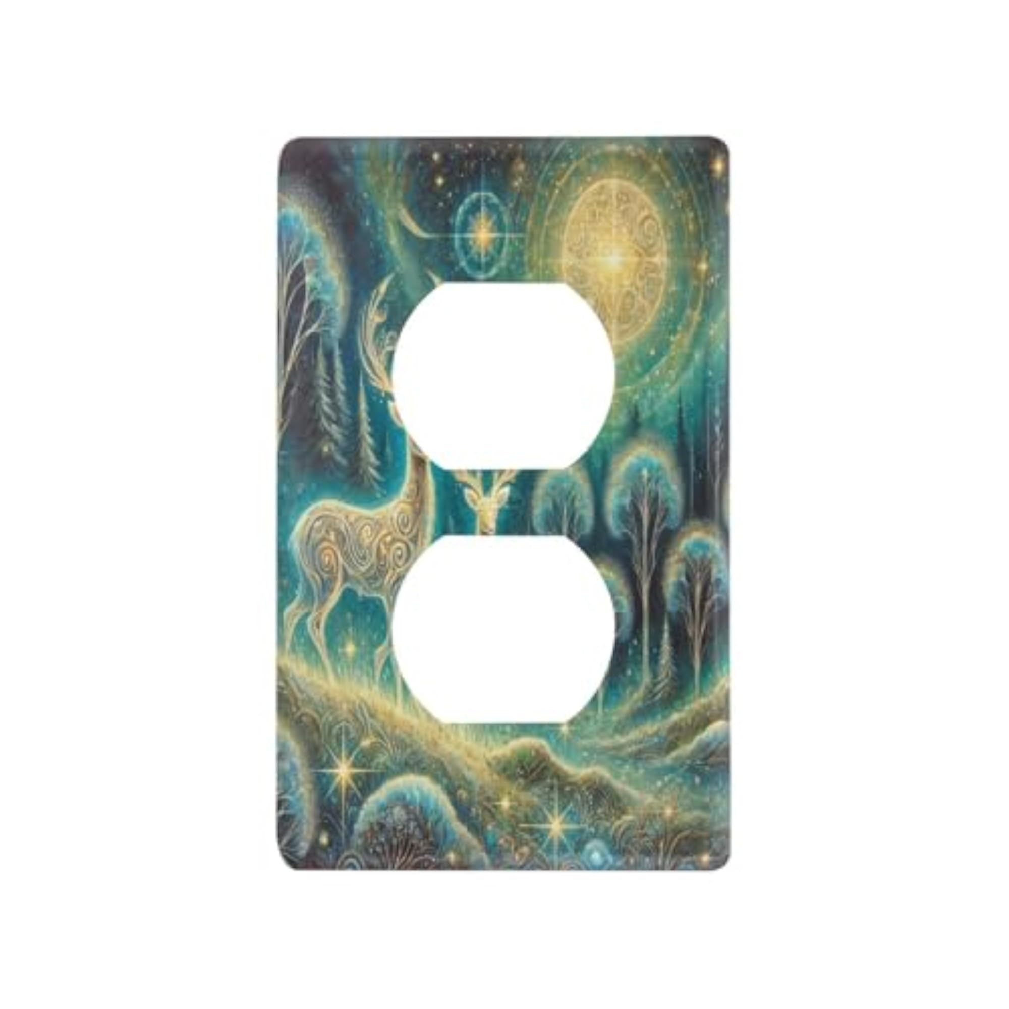 Deer Starry Sky Light Switch Cover Decorative Wall Plate